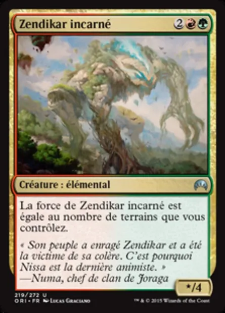 Zendikar incarné, carte Magic ORI 219 — extension Magic Origines