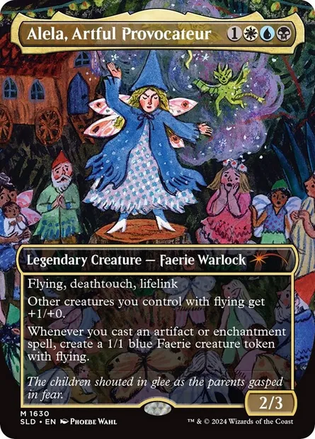 Alela, Artful Provocateur, Magic card SLD 1630 — Secret Lair Drop set