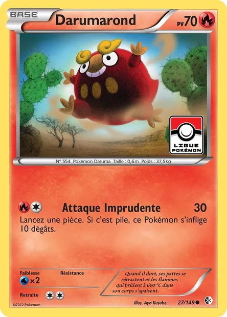 Darumarond, carte Pokémon BCR 27 — extension Frontières Franchies