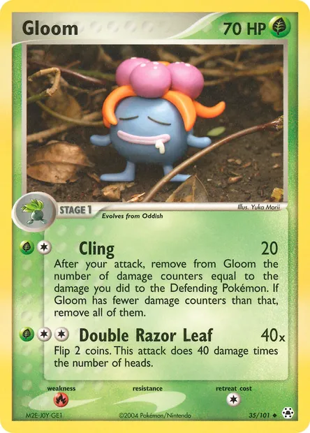 Gloom, Pokémon card HL 35 — Hidden Legends set