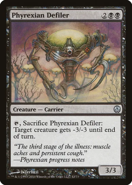 Contaminateur phyrexian, carte Magic DDE 12 — extension Duel Decks: Phyrexia vs. the Coalition