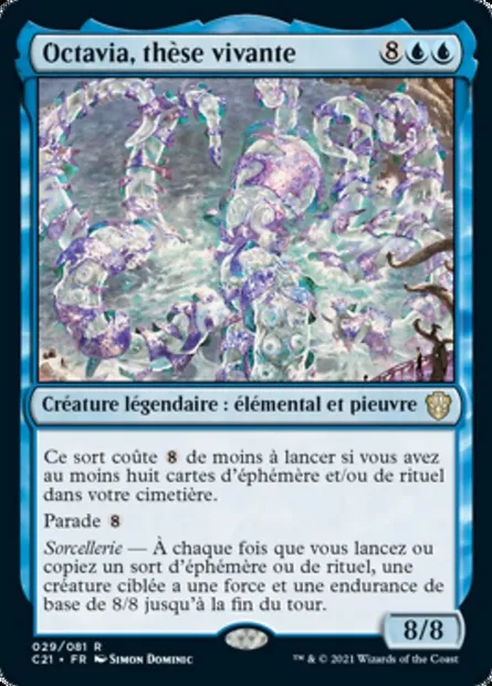 Octavia, thèse vivante, carte Magic C21 29 — extension Commander 2021