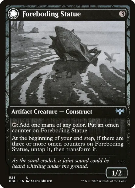 Foreboding Statue // Forsaken Thresher, Magic card DBL 523 — Innistrad: Double Feature set
