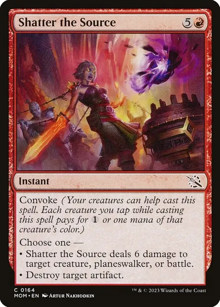 Shatter the Source, Magic card MOM 164 — March of the Machine set