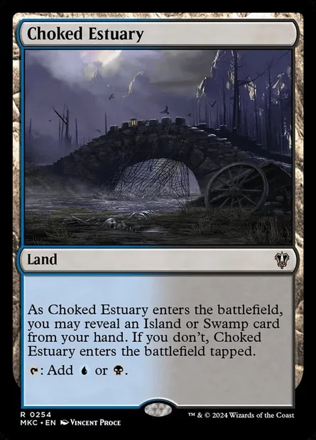 Choked Estuary, Magic card MKC 254 — Murders at Karlov Manor Commander set