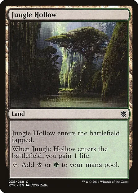 Jungle Hollow, Magic card KTK 235 — Khans of Tarkir set