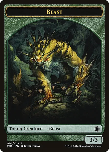 Beast, carte Magic TCN2 10 — extension Conspiracy: Take the Crown Tokens