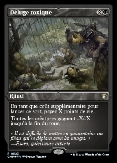 Déluge toxique, carte Magic CMM 523 — extension Commander Masters