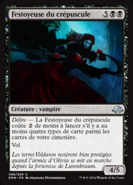 Festoyeuse du crépuscule, carte Magic EMN 88 — extension La lune hermétique