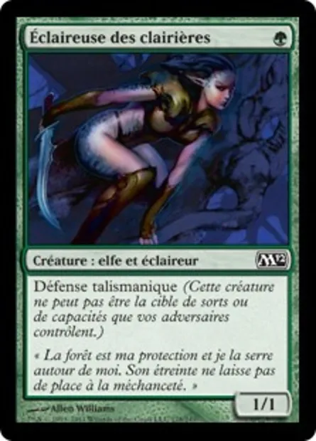 Éclaireuse des clairières, carte Magic M12 178 — extension Magic 2012