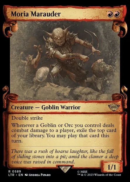 Moria Marauder, Magic card LTR 589 — The Lord of the Rings: Tales of Middle-earth set