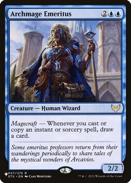 Archmage Emeritus, Magic card PLST STX-37 — The List set