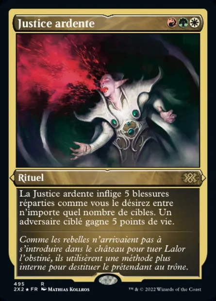 Justice ardente, carte Magic 2X2 495 — extension Double Masters 2022