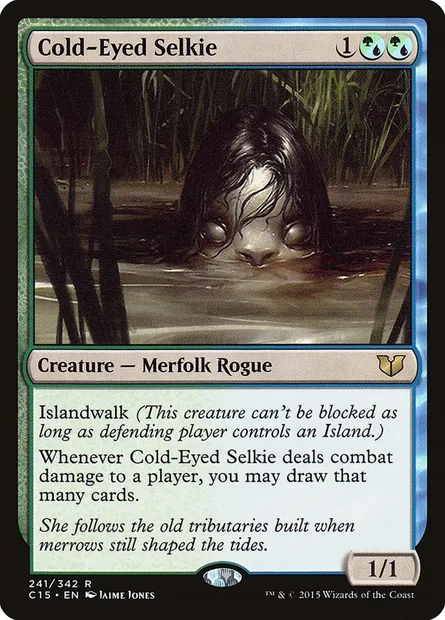 Cold-Eyed Selkie, Magic card C15 241 — Commander 2015 set