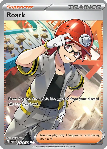 Roark, Pokémon card PAR 242 — Paradox Rift set