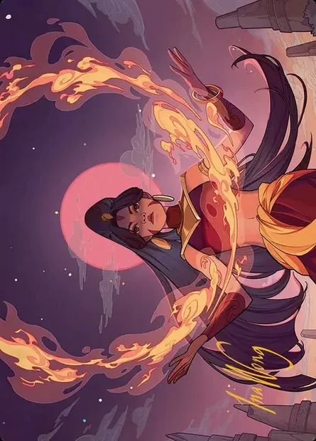 Firebending Student // Firebending Student, Magic card ATLA 44 — Avatar: the Last Airbender Art Series set