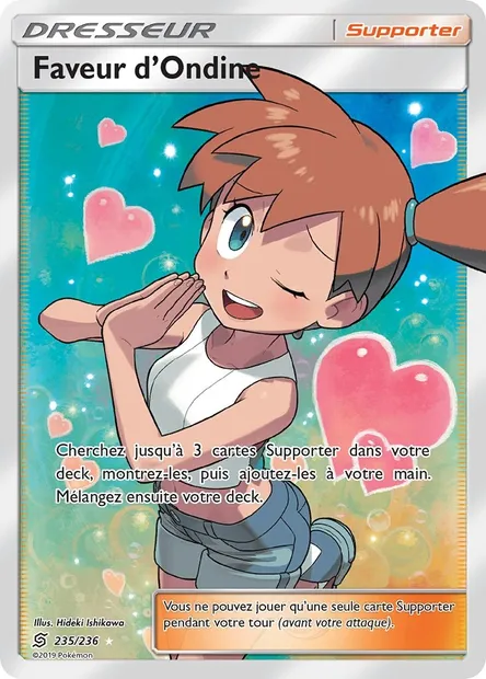 Faveur d’Ondine, carte Pokémon UNM 235 — extension Harmonie des Esprits