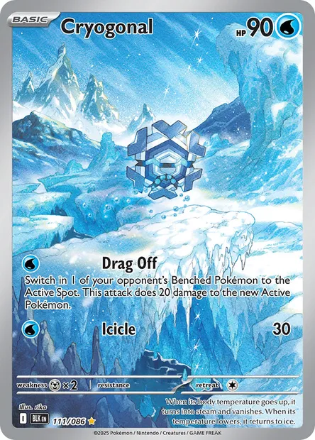 Cryogonal, Pokémon card BLK 111 — Black Bolt set