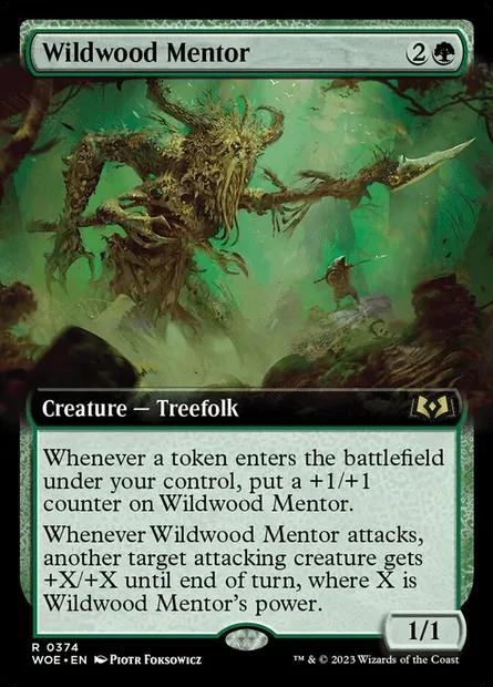Wildwood Mentor, Magic card WOE 374 — Wilds of Eldraine set