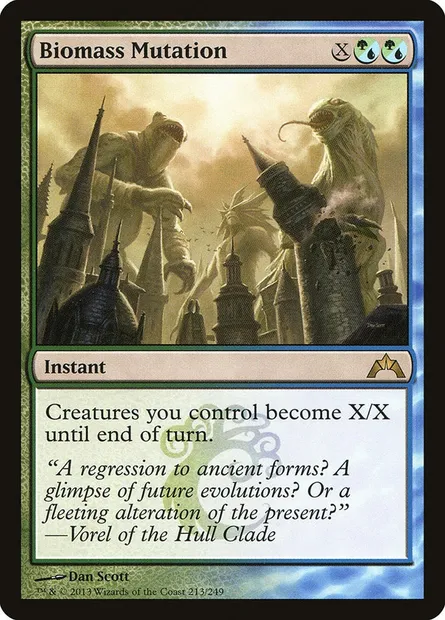 Biomass Mutation, Magic card GTC 213 — Gatecrash set