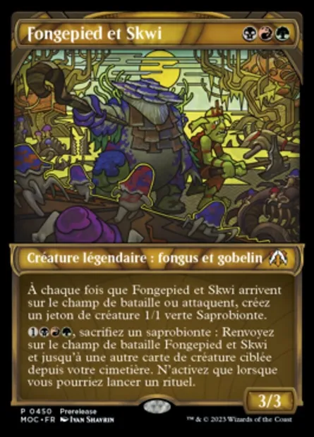 Fongepied et Skwi, carte Magic MOC 450 — extension March of the Machine Commander