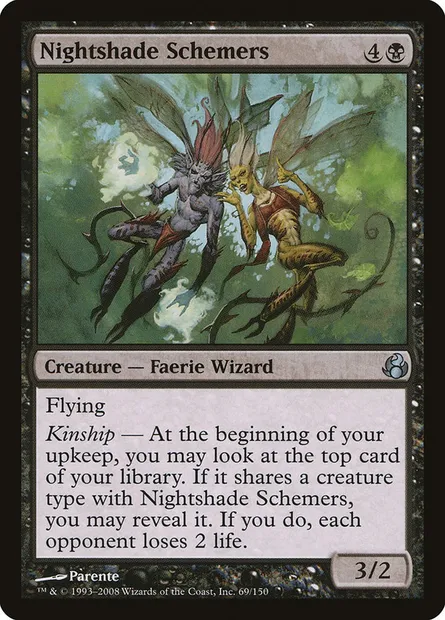 Nightshade Schemers, Magic card MOR 69 — Morningtide set