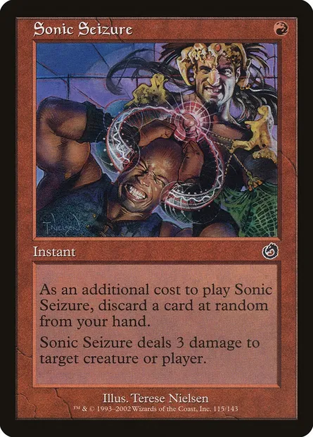 Attaque sonique, carte Magic TOR 115 — extension Tourment