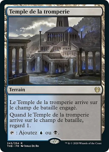 Temple de la tromperie, carte Magic THB 245 — extension Theros Beyond Death
