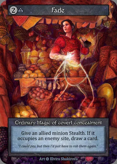 Fade, carte Sorcery ALP 217 — extension Alpha