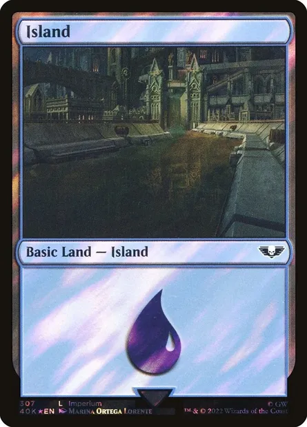 Île, carte Magic 40K 307★ — extension Warhammer 40,000 Commander