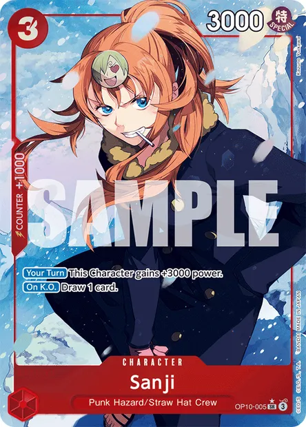 Sanji, One Piece card OP10-005 — ROYAL BLOOD set
