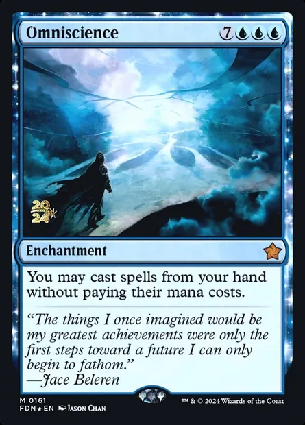 Omniscience, Magic card PFDN 161s — Foundations Promos set