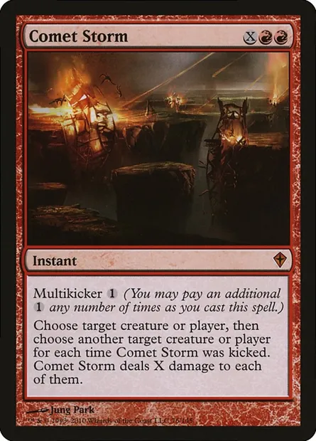 Orage de comètes, carte Magic P10 76 — extension Magic Player Rewards 2010