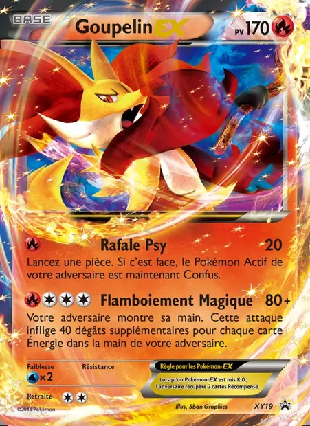 Goupelin EX, carte Pokémon XY 19 — extension Promo XY