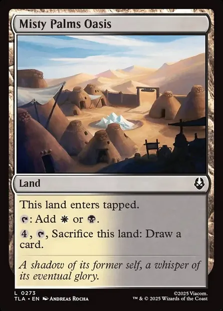 Misty Palms Oasis, Magic card TLA 273 — Avatar: The Last Airbender set
