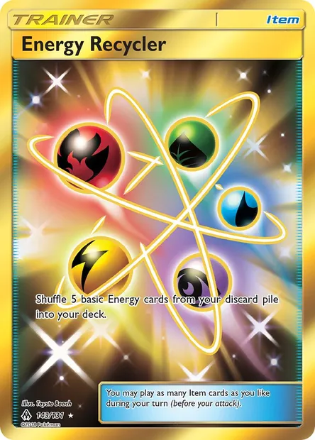 Energy Recycler, Pokémon card FLI 143 — Forbidden Light set
