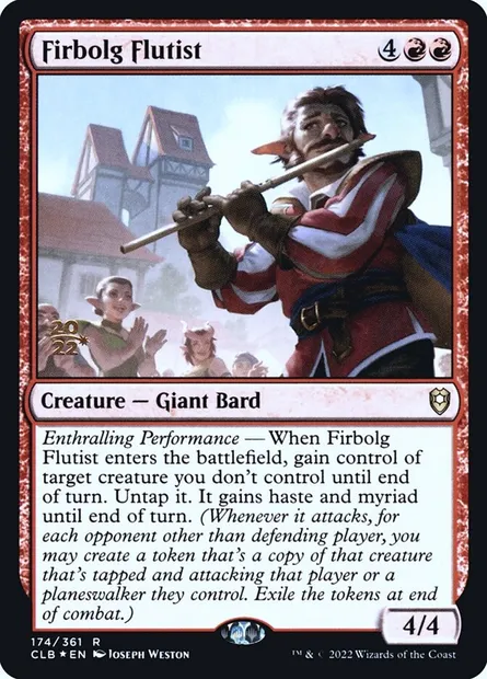 Flutiste firbolg, carte Magic PCLB 174s — extension Battle for Baldur's Gate Promos