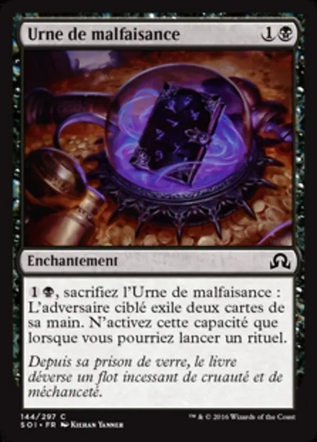 Urne de malfaisance, carte Magic SOI 144 — extension Ténèbres sur Innistrad