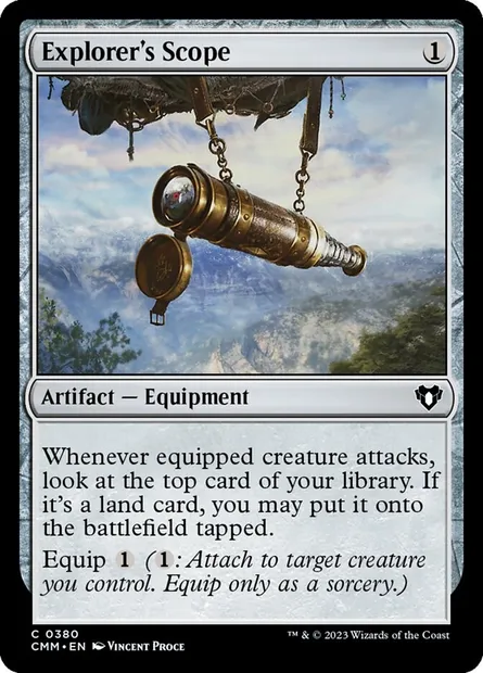 Explorer's Scope, Magic card CMM 380 — Commander Masters set