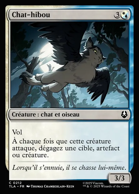 Chat-hibou, carte Magic TLA 212 — extension Avatar: The Last Airbender