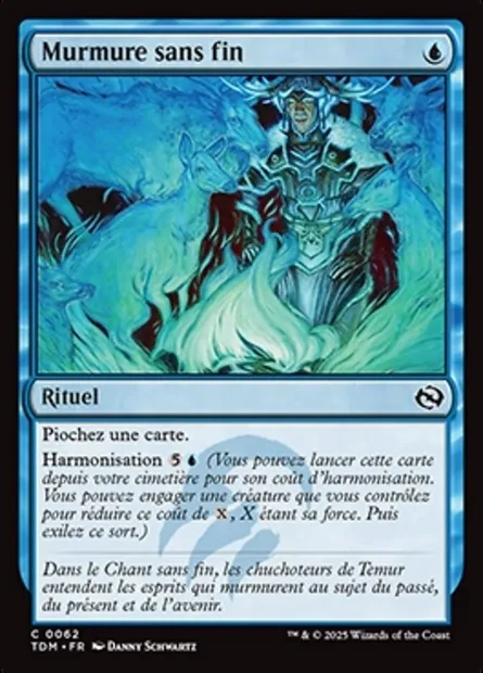 Murmure sans fin, carte Magic TDM 62 — extension Tarkir: Dragonstorm