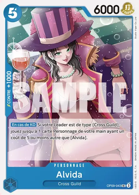 Alvida, carte One Piece OP09-043 — extension LES NOUVEAUX EMPEREURS