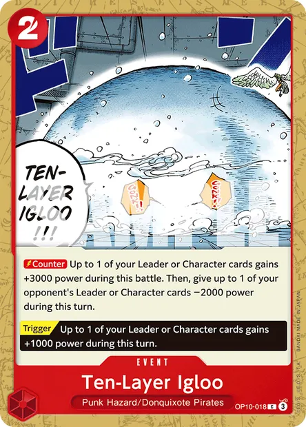 Ten-Layer Igloo, One Piece card OP10-018 — ROYAL BLOOD set