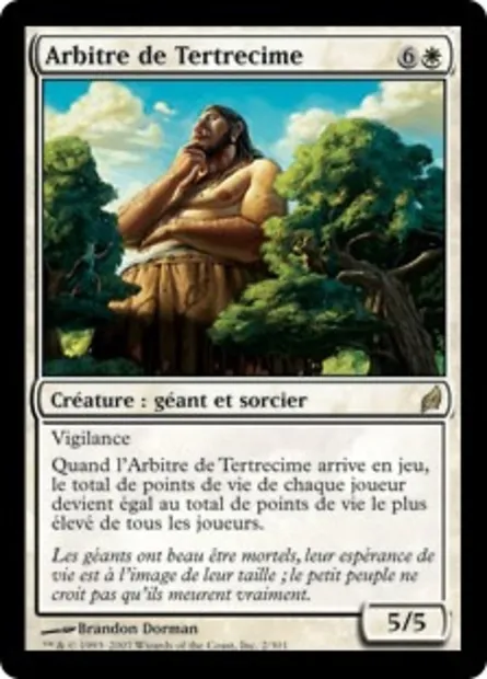 Arbitre de Tertrecime, carte Magic LRW 2 — extension Lorwyn