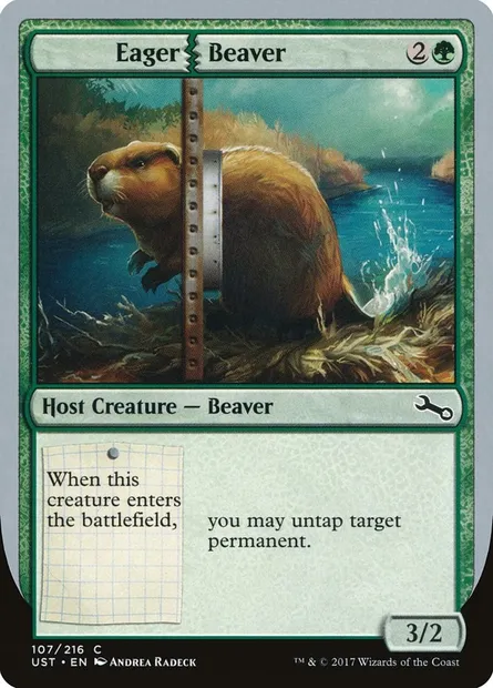 Eager Beaver, carte Magic UST 107 — extension Unstable