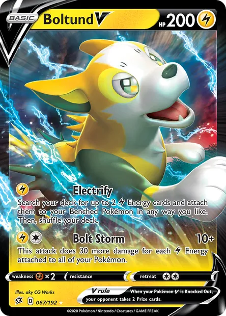 Boltund V, Pokémon card RCL 67 — Rebel Clash set