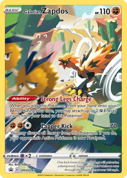 Électhor de Galar, carte Pokémon SWSH 283 — extension Promo SWSH