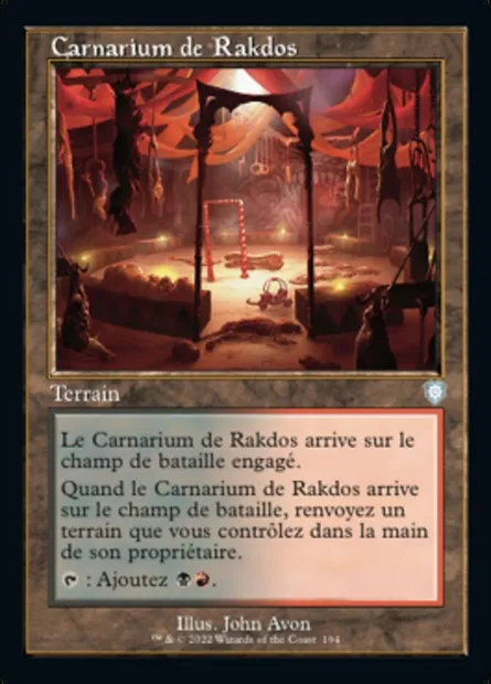 Carnarium de Rakdos, carte Magic BRC 194 — extension The Brothers' War Commander