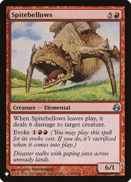 Spitebellows, Magic card PLST MOR-105 — The List set