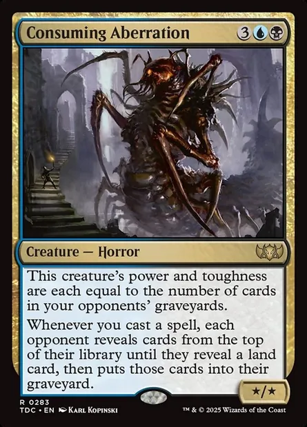 Consuming Aberration, Magic card TDC 283 — Tarkir: Dragonstorm Commander set